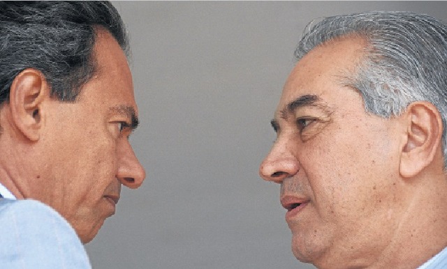 Marcos Trad ajudou Azambuja na campanha em Campo Grande e agora terá apoio dele para a sua reeleição, em 2020 - Álvaro Rezende/Correio do Estado