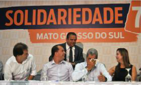 Foto: Paulo Ribas / Correio do EstadoAndré chora durante discurso em defesa de Campo Grande ao criticar Alcides Bernal
