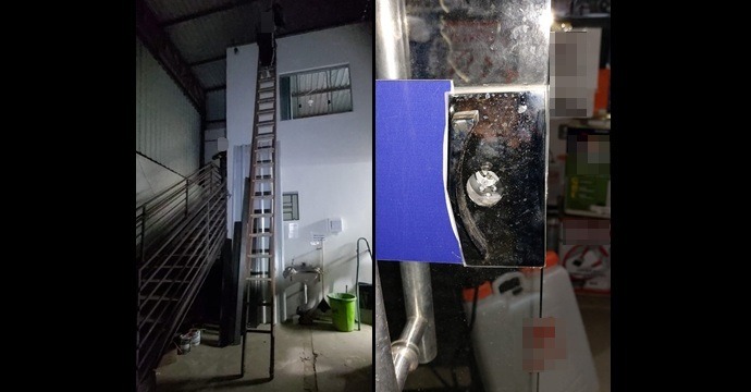 Ladrão é preso em flagrante furtando estabelecimento comercial em Três Lagoas. Foto: PM