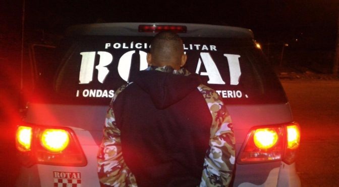 Indivíduo foi conduzido e entregue na Delegacia de Pronto Atendimento. (Foto: Assessoria de Comunicação)