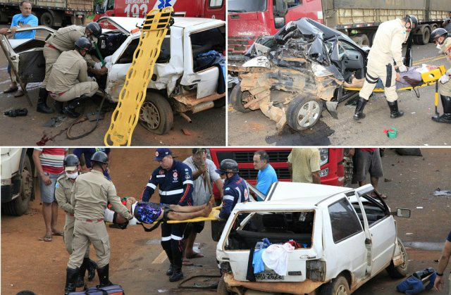 Foto: Edição de Notícias/PC de SouzaFeridos foram socorridos e encaminhados para Coxim e Campo Grande