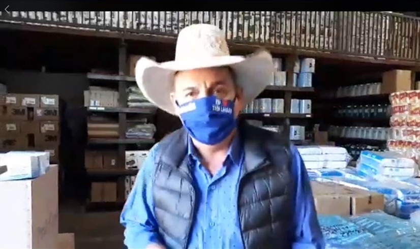 Empresa entrega uma nova remessa de máscaras à Três Lagoas. Foto: Reprodução