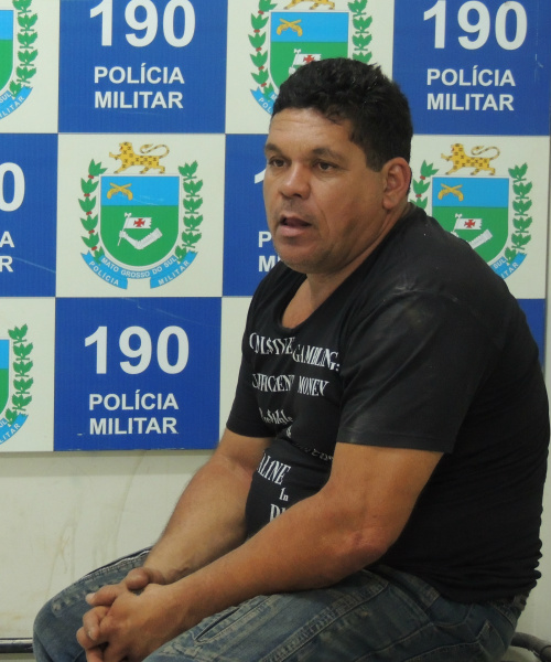 Alcides Carlos Loche ainda tentou fugir da polícia.Foto: Rádio Caçula