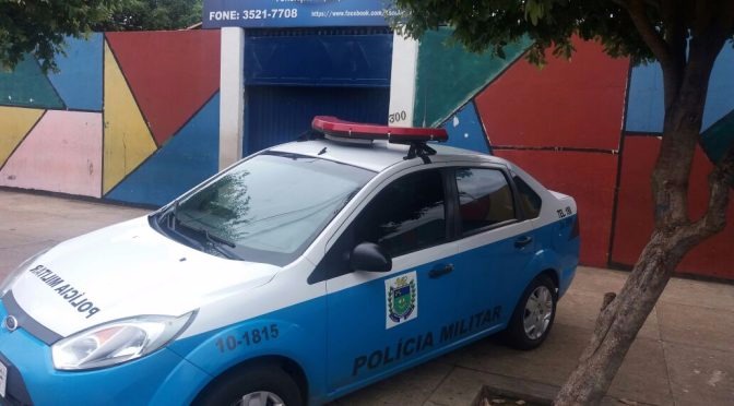 Ação teve início às 10 horas e contou com dois policiais em cada local de prova. (Foto: Divulgação / PM)