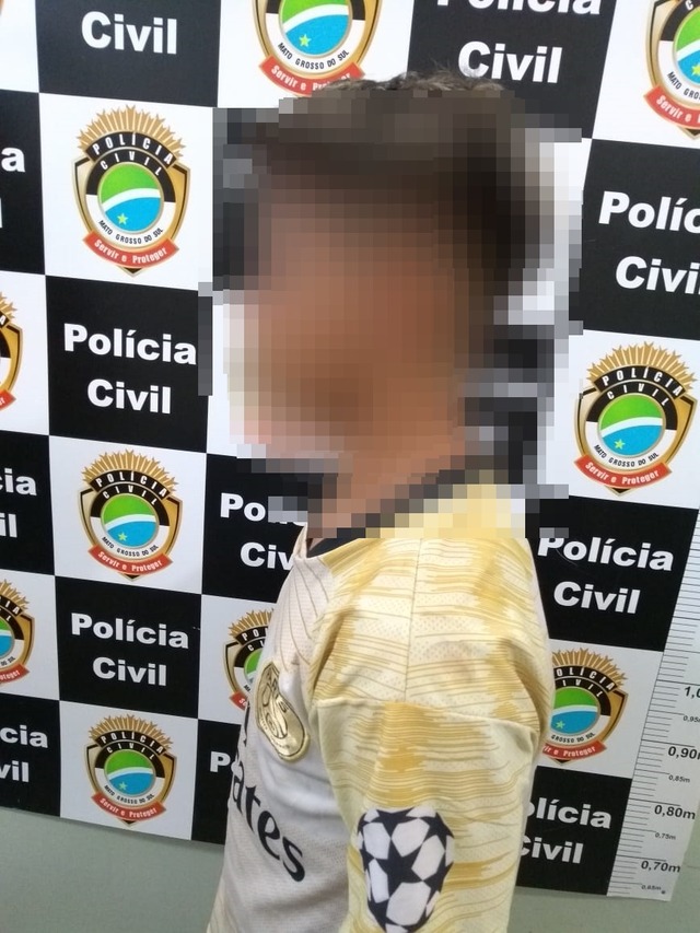 Rapaz de 19 anos preso em flagrante por receptação. Foto: Polícia Civil.