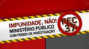 A PEC 37 também tem sido alvo dos protesto de manifestantes em várias cidades do país que pedem a rejeição da matéria.Foto: Reprodução