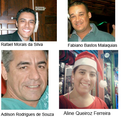 Vítimas que morreram no acidente na BR-267
