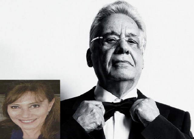 Jornalista  Miriam Dutra e FHC