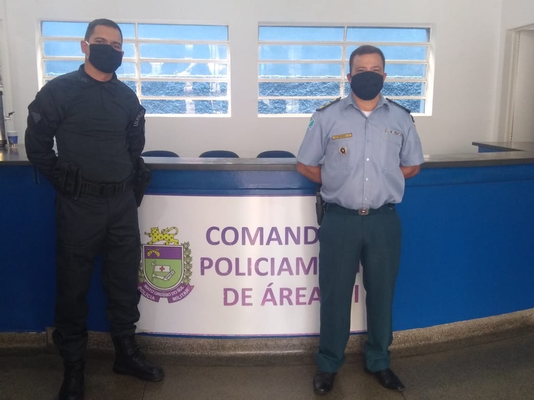 Assumiu o comando  do CPA–2 o Coronel PM Adilson Alves Macedo no lugar do Coronel Nivaldo de Pádua Mello, que foi promovido a Chefe de Estado Maior. Foto: Rádio Caçula.