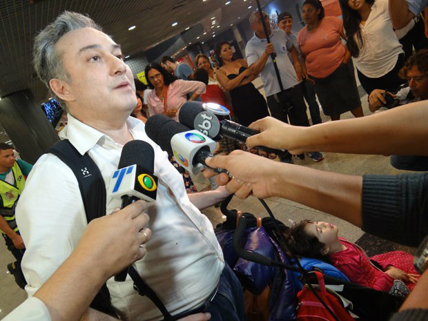 Alberto Kroff prometeu voltar Brasil para visitar a filha(Foto: Luna Markman / G1)