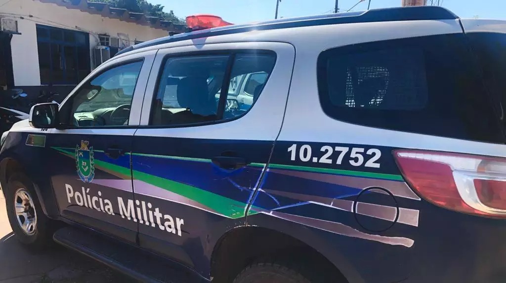 Polícia Militar foi acionada e o suspeito preso em flagrante. Foto: Divulgação/ Polícia Militar.