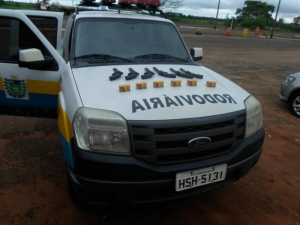 Revólveres e munições foram apreendidos pela PRE> (Foto: Divulgação/PRE)”/></figure><p></p></div></div><div class=