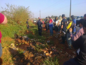 Corpo foi encontrado com tiros na cabeça e mãos amputadas (Foto: Ponta Porã Digital)