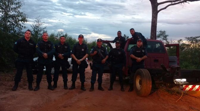 Equipe da PM que participou da ação. (Foto: Divulgação / PM)