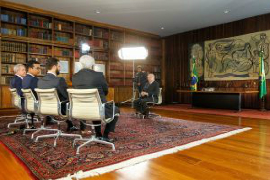 Temer participou do Roda Vida. (Foto: Beto Barata/PR)