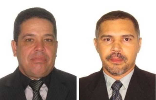 Policiais Antônio Marcos Roque da Silva e Jorge Silva dos Santos (Da esquerda à direita)