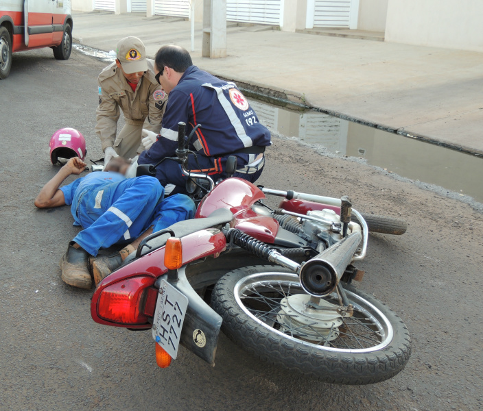 O rapaz caiu depois de um ataque epilético.Foto: Rádio Caçula