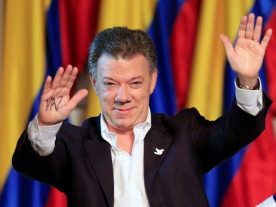 Juan Manuel Santos, presidente da Colómbia, em 15 de junho de 2014 (Foto: Reuters/Jose Miguel Gomez/File Photo)