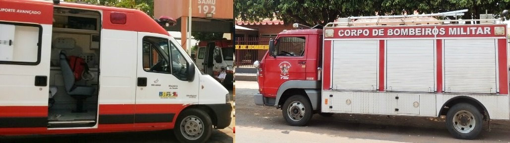 Trabalhando apenas com uma viatura. Foto: Rádio Caçula