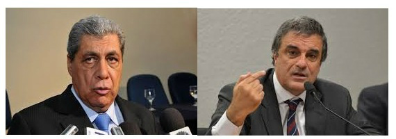 Governador André Puccinelli e Ministro da Justiça Eduardo Cardozo.Foto: Divulgação