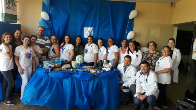 Funcionários e corpo clínico se dedicaram ao máximo para garantir o brilhantismo do evento e enfatizar a conscientização.Fotos: Divulgação.