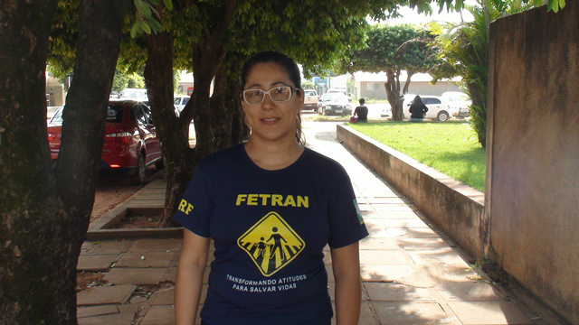 Luana Abrão Pampolha, representante sindical dos servidores do Detran (agência Três Lagoas)