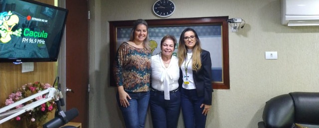 Representantes da UNIASSELVI anunciando a chegada da universidade à Três Lagoas. Foto: Rádio Caçula.
