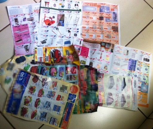 Material recolhido nos semáforos em um único dia 