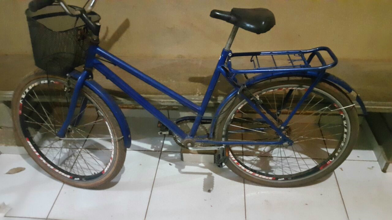 A bike era produto de furto. Foto: Divulgação PM
