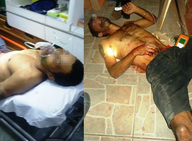 À esquerda, Vitinho seguido por Eduardo