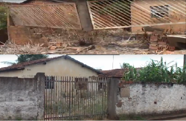 Casas encobertas pelo mato e muita sujeira ficam no bairro Vila Piloto. (Imagens: Rádio Caçula).