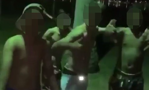 A festa aconteceu num condomínio de luxo, no último dia 20 de junho de 2020. Foto: Reprodução.