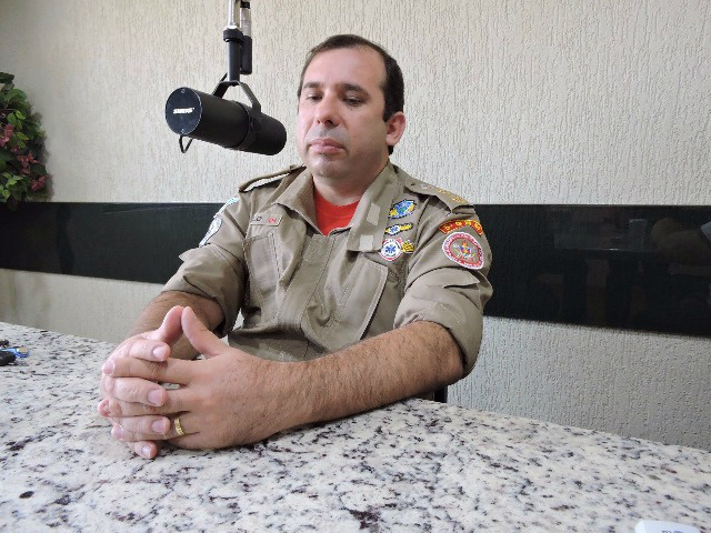 Comandante do Corpo de Bombeiros de Três Lagoas Tenente Coronel Marcelo Olassar Ramires Dias