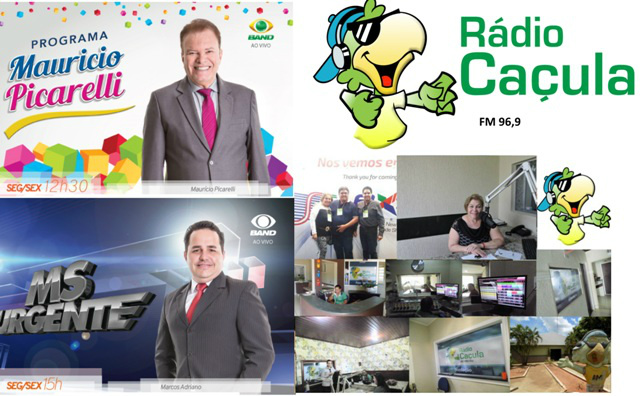 Rádio Caçula faz parceria com filiada a TV Bandeirantes no MS.