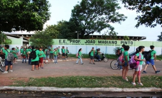 Foto da escola divulgada na Fake News - Foto: Reprodução