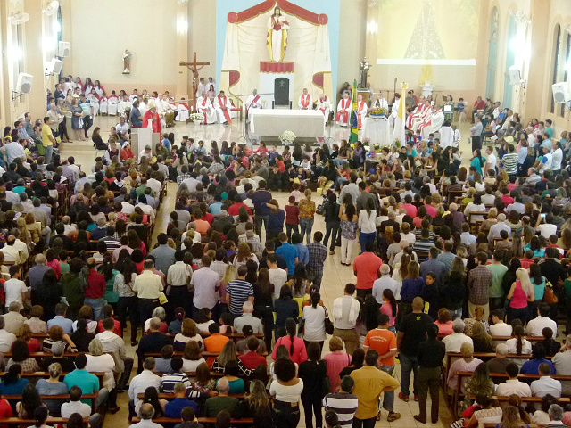 Missa de despedida da Imagem Peregrina de Nossa Senhora Aparecida