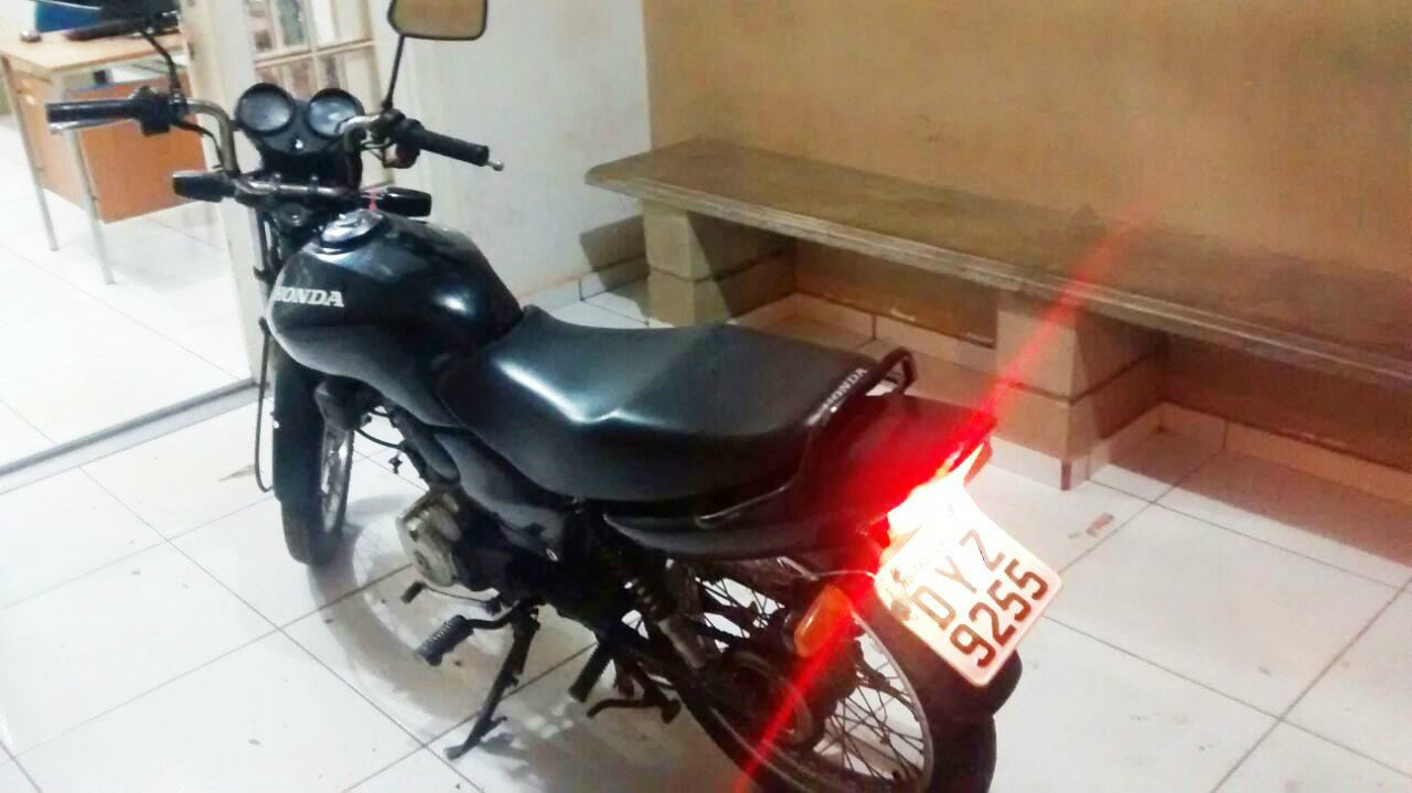 Foto: Rádio Caçula/Benê SoaresMoto recuperada  