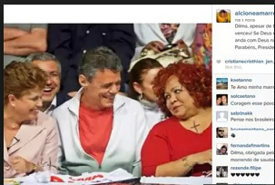 Foto: Divulgação Postagem da cantora Alcione no facebook