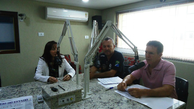 Professora Celina, Ademir Firmino e Valdir Nascimento