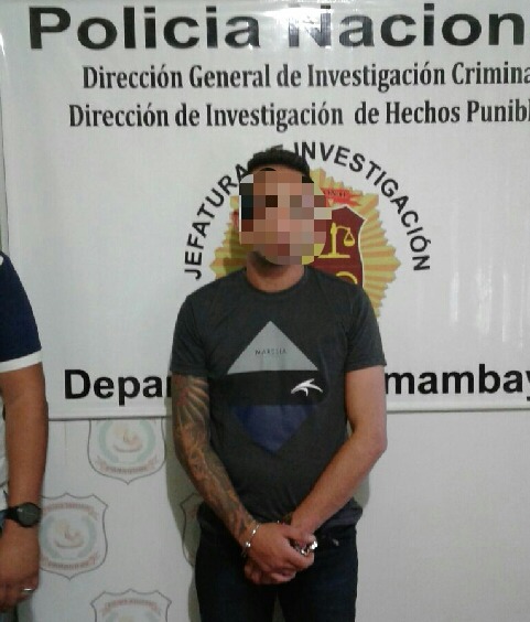 Homem acusado de participar de sequestro do empresário três-lagoense. (Foto: Polícia Paraguaia)