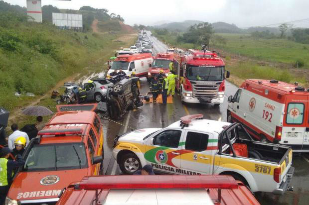 Foto cedida pelo Corpo de Bombeiros