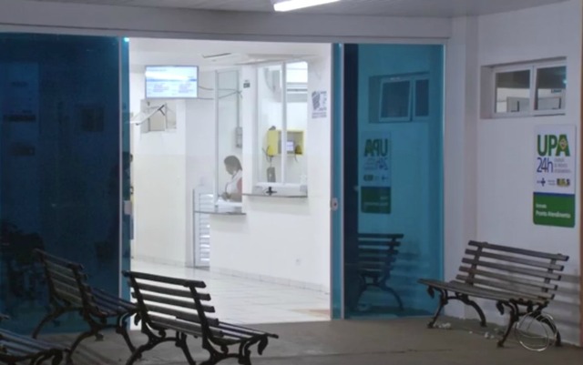 UPA Leblon, onde equipe médica acionou socorro após constatar óbito e lesões na vítima — Foto: Reprodução/ TV Morena