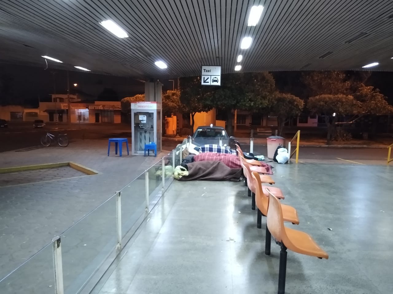 O local está deserto frente à pandemia. Foto: Julia Vasquez/Rádio Caçula.