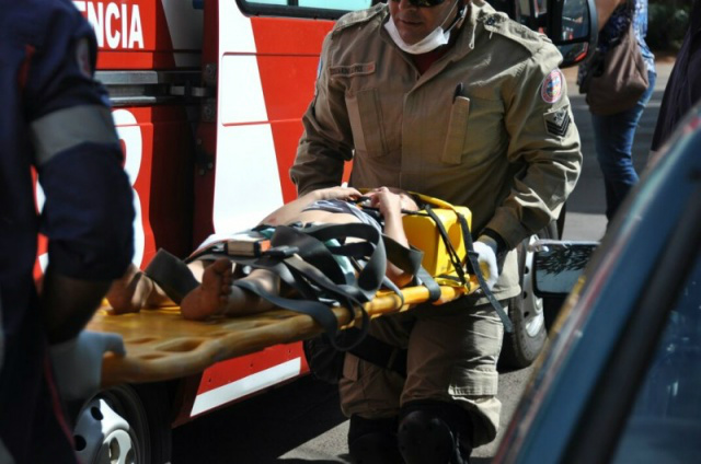 Menino foi encaminhado para a Santa Casa com um corte na cabeça e traumatismo craniano leve. (Foto: Marcelo Calazans)