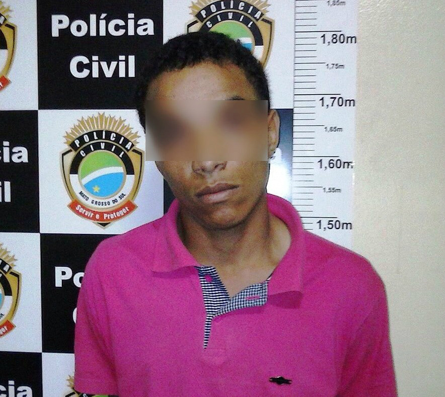 M.B.S de 19 anos disparou contra os policiais. Foto: Da Hora Bataguassu