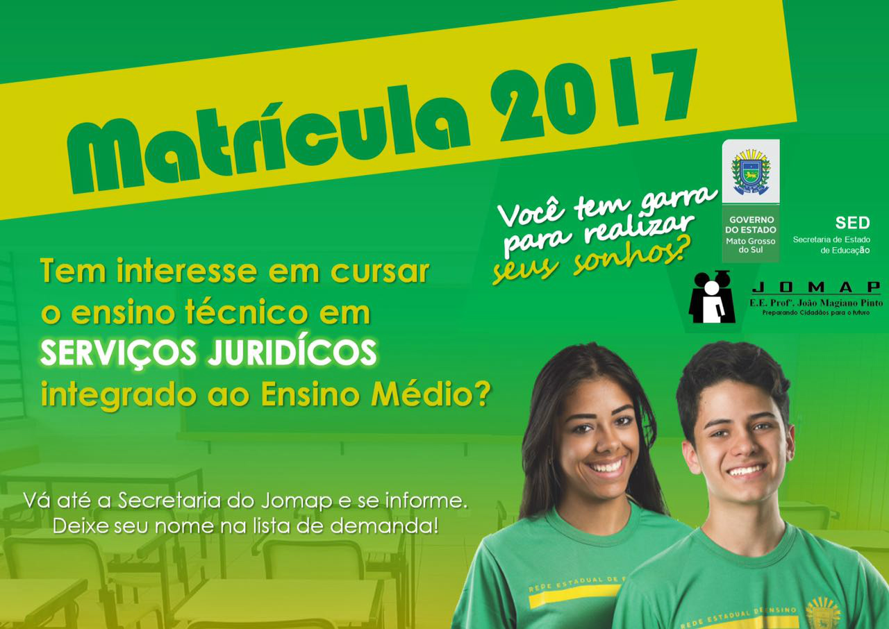 Jomap oferece curso técnico em Serviços Jurídicos em Três Lagoas