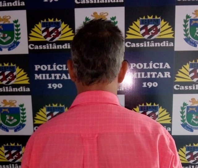 O homem com mandado em aberto foi preso por policiais do 13º BPM. Foto: 13º BPM