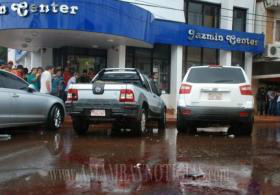 Foto: Amambay NotíciasCrime ocorreu em frente a loja no centro da cidade