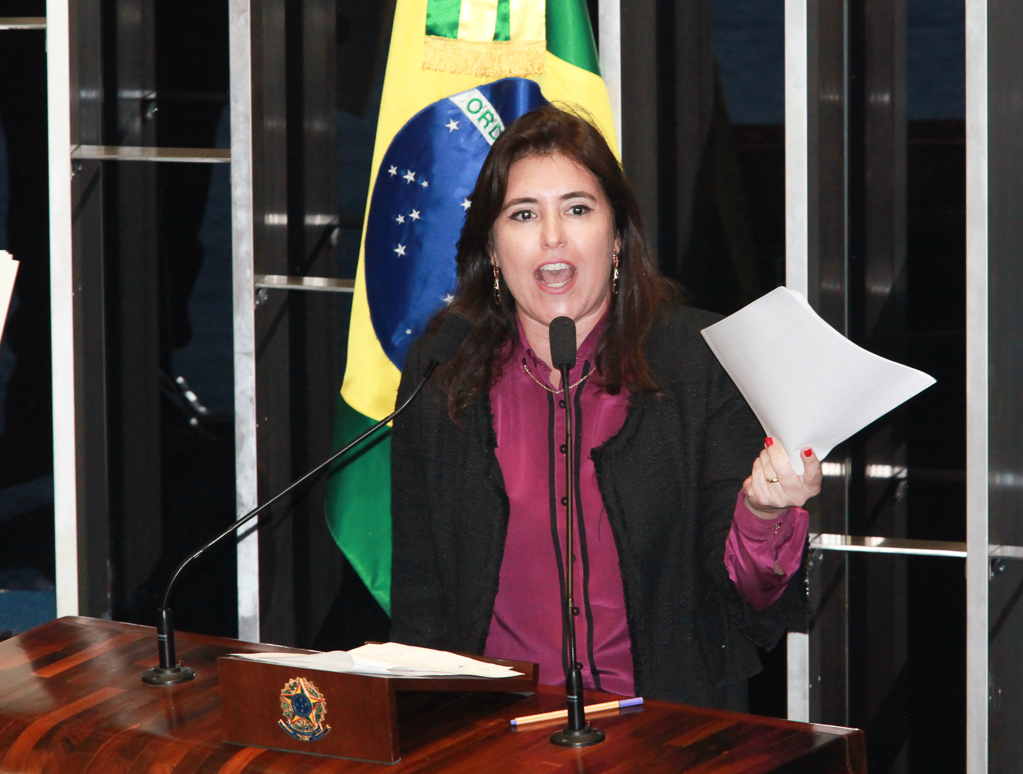 A senadora Simone Tebet (PMDB-MS) comemorou a decisão de enviar o projeto do abuso de autoridade para ser discutido em 2017 na Comissão de Constituição e Justiça do Senado. Roberto Castello