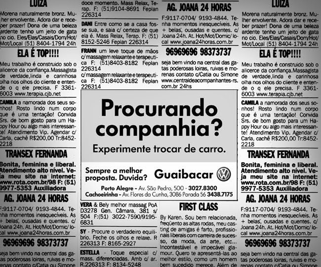 Anúncios em jornais ainda são comuns apesar das novidades tecnológicas (Foto: Divulgação / Ilustração)